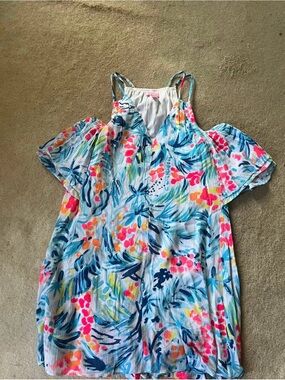Lilly Pulitzer Multicolor Floral Cold-Shoulder Sundress